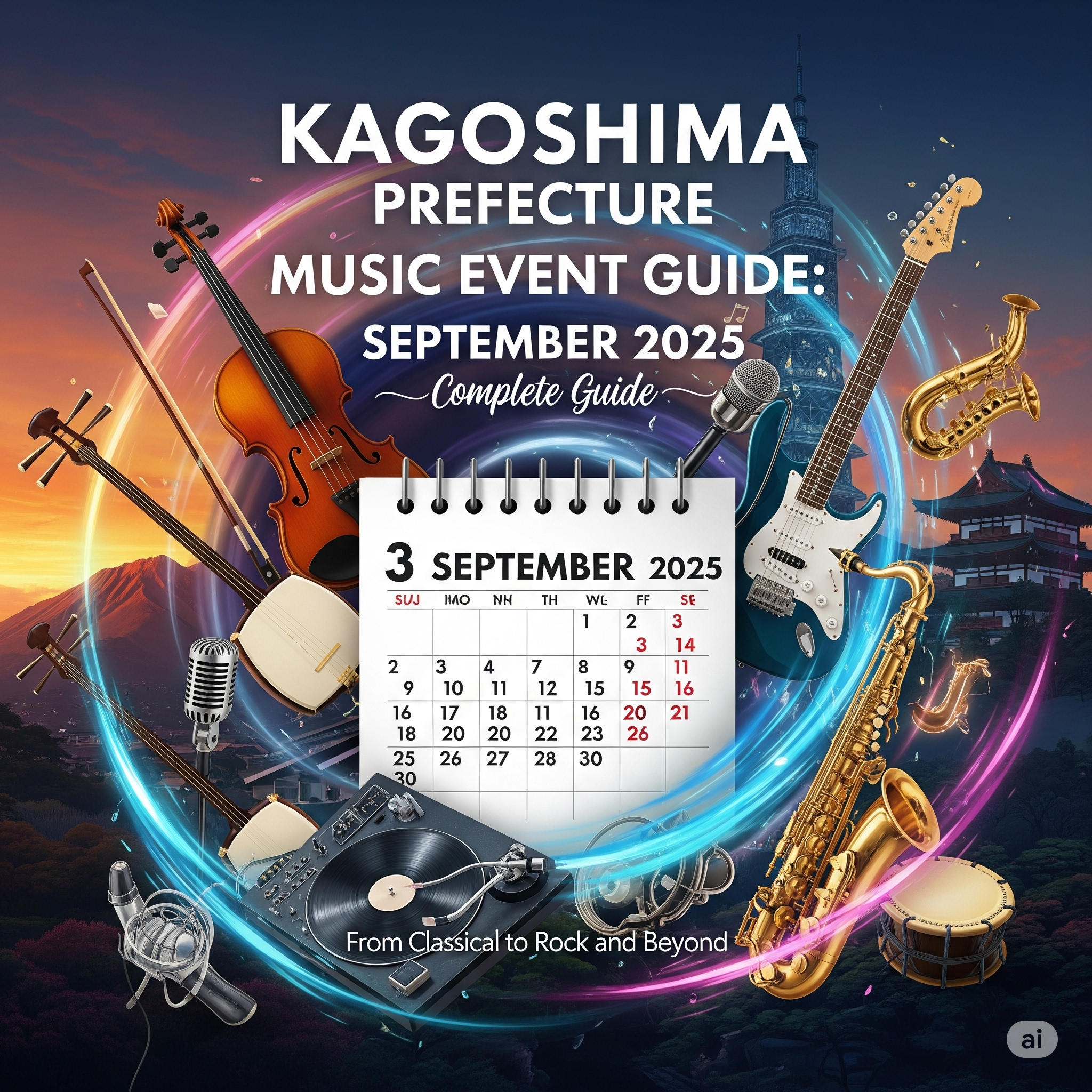 2025年9月鹿児島県音楽イベント情報完全ガイド クラシックからロックまで